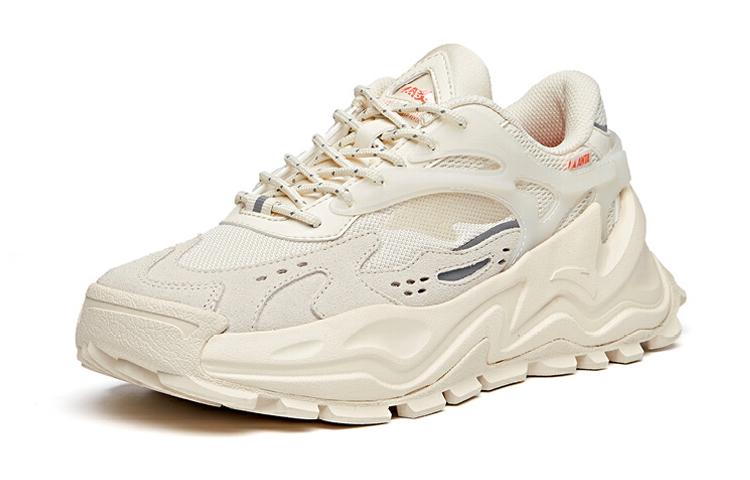Women's Sneakers Anta Hot Slip Resistant Cushioning Low top Chunky Sneakers Women's Light Beige White