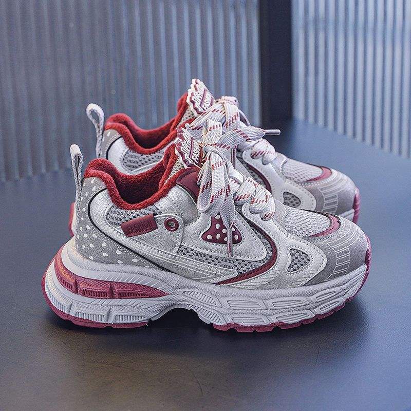 Mädchen Sportschuhe 2025 Herbst und Winter neue Kinder Papa Schuhe Student weichsohlige Freizeitschuhe mittlere und ältere Kinder Laufschuhe