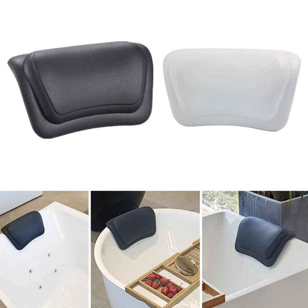 Bathtub Pillow Headrest Multifunction Soft Compact Waterproof Space Saving