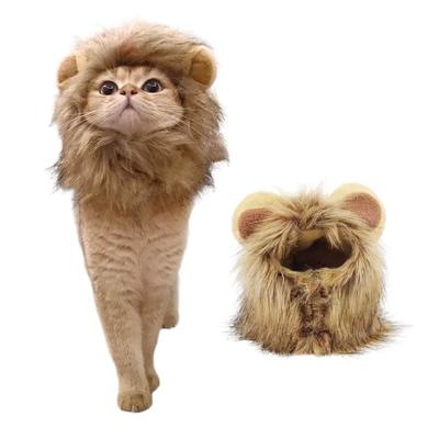 Cute Cat Dress Up Hat Lion Mane Cosplay for Cat Puppy Lion Wig Costume Party Decoration Halloween Christmas GatosPet Supplies