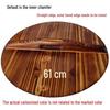 UOISO Handmade Carbonized Cedar Wood Pot Lid
