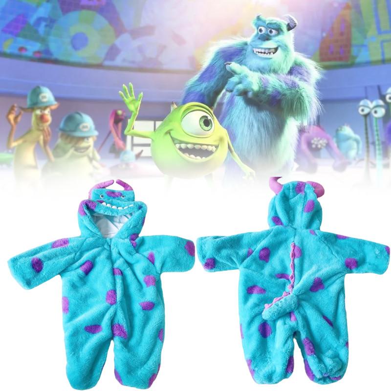 Baby Monsters Onesie University Sullivan Cosplay Costume Zipper Outfit Halloween