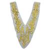 DIY Sequined Embroidery Patches Sewing Flower Fabric  Wedding Gown Cheongsam Bridal Dress Crafts