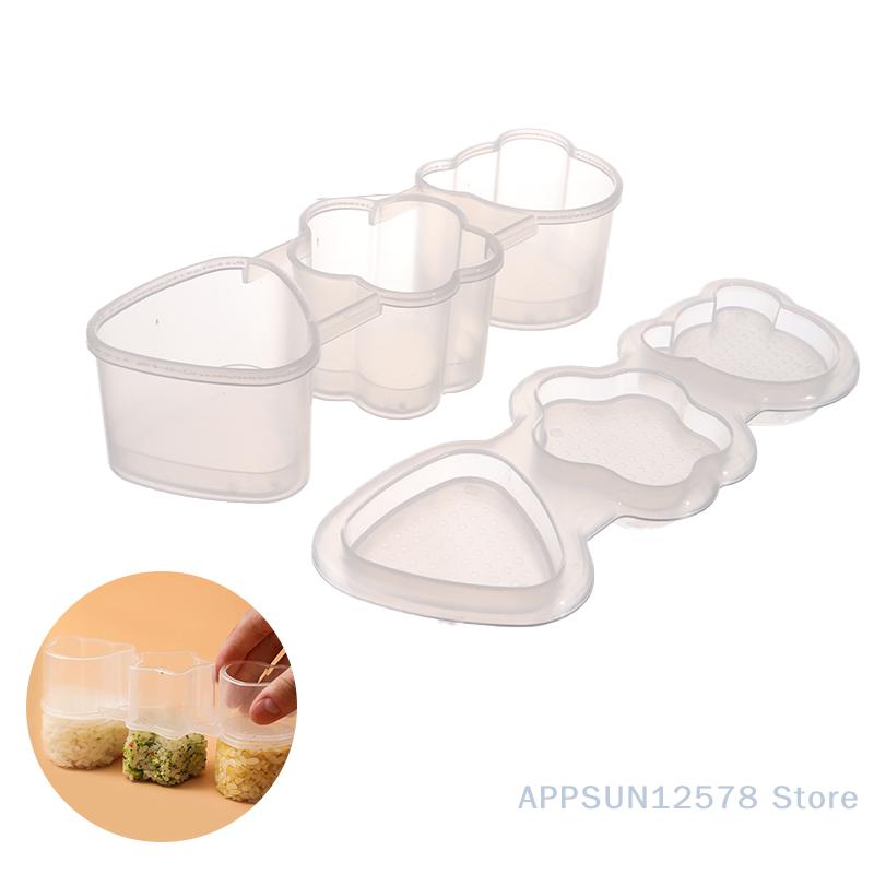 1Pc Cartoon Shape Rice Ball Mold Rice Ball Sushi Roll Bento Embossing Molds DIY Tool Kitchen Accessories