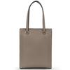 ANDSHIN Vertical Tote Bag, Lightweight, A4 Size, Large Capacity, Women's, Zippered, Commuter Bag, A0019 (Oak)