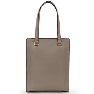 ANDSHIN Vertical Tote Bag, Lightweight, A4 Size, Large Capacity, Women's, Zippered, Commuter Bag, A0019 (Oak)