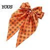Halloween Hair Clip Silky Satin Bows for Women, Big Ribbon Bow Clips Girls, Decorative Oversized Long Tail Barrettes, Cute Ghost Bat