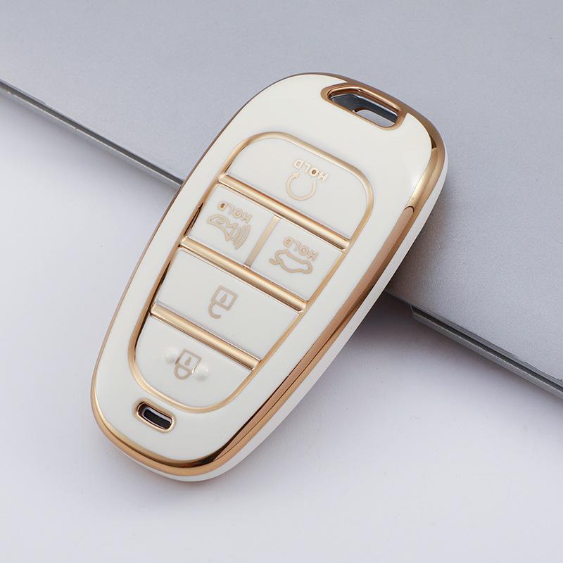 Hyundai New Tucson L Korean Car Key Case: Protective Shell for 5, 7, 8-Key Sonata