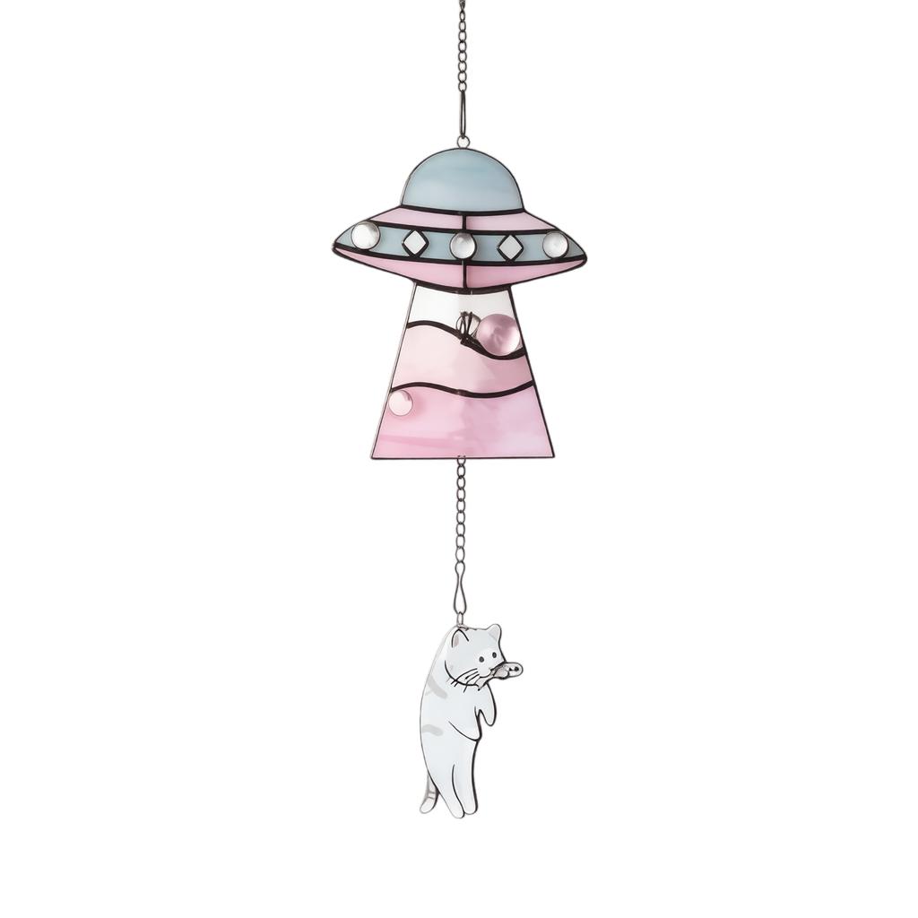 Spaceship Acrylic Pendant Keychain for Bag Decoration