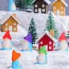 10Pcs Mini Resin Gnomes Statues Ornaments Random Color Cute Fairy Figurines For Miniature Garden