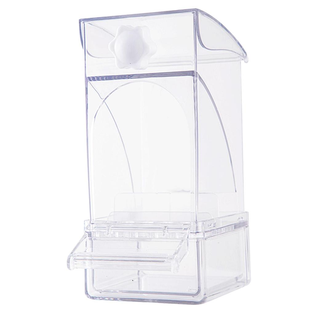Bird Cage Feeder Reusable Food Dispenser Food Container Parrot Feeder for Budgies Cockatoo Parakeets Cockatiel Parrotlets