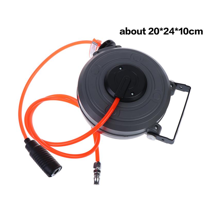 Geri Çekilebilir Hava Hortumu Makarası Otomatik Geri Çekilebilir Kompakt Hava Kolay Kurulum Araba Yıkama Bahçe Sulama Su Hortumu Tutucu İçin