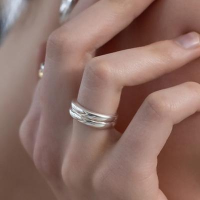 Double Band Ring CR1886 No. 11