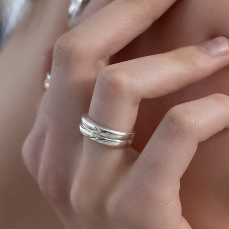 TATIANA Double Band Ring CR1886 No. 11