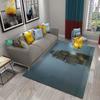 Oil Painting Sailboat Carpet Bathroom Mat Sea Scenery Waves Non-Slip Rug Kitchen Doorway Carpet Living Room Bedroom Decor Rugs