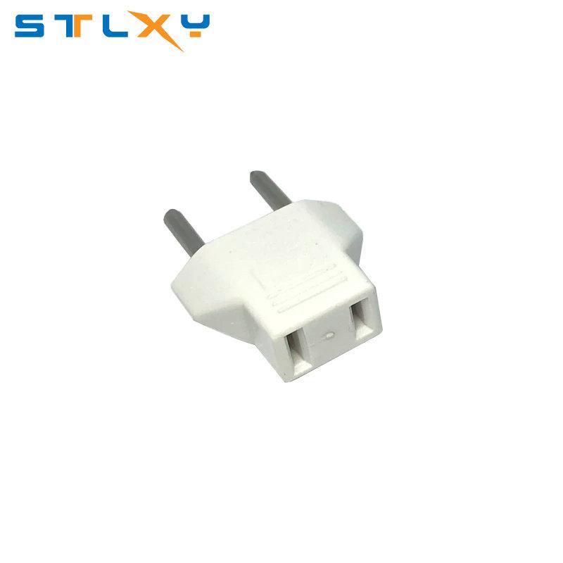 Universal European plug, travel wall AC power charger, socket adapter, converter, 2 circular sockets, input pins
