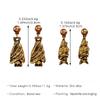 Boucle d'oreille puce chauve-souris inversée style rétro sombre pour femmes bijoux de mode accessoires minimalistes Halloween