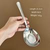 Steel Spoon, Frying Spoon, Long-Handled Spoon, Large Soup Spoon, Serving Spoon, Public Spoon, Kitchen Household Spoon, Kitchen Utensil Spatula
