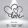 Metal Heart Wall Decor I Love You Sign Romantic Gift for Valentine Day