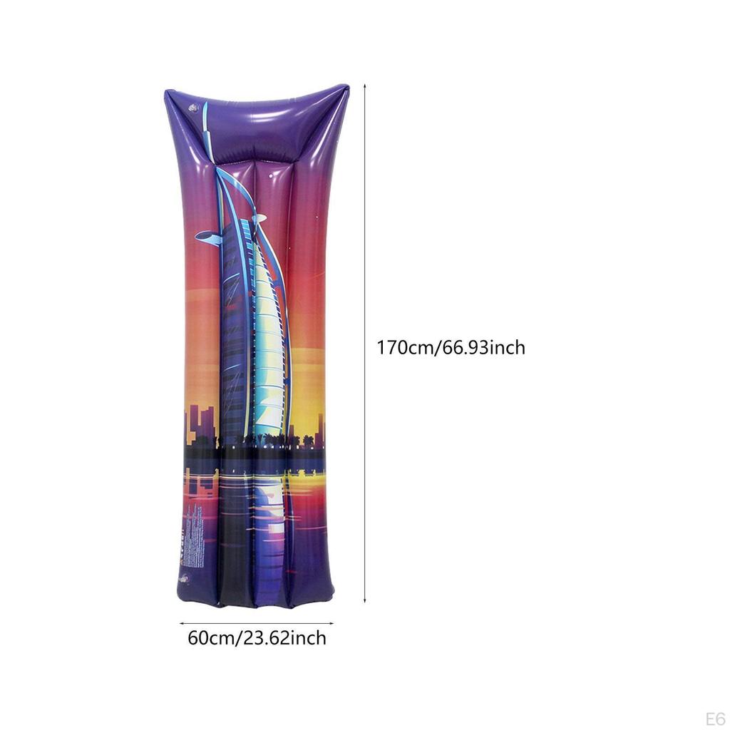 Şişme Havuz Yatağı Su Üzerinde Serin Tutun Eğlenceli Sal Şezlong