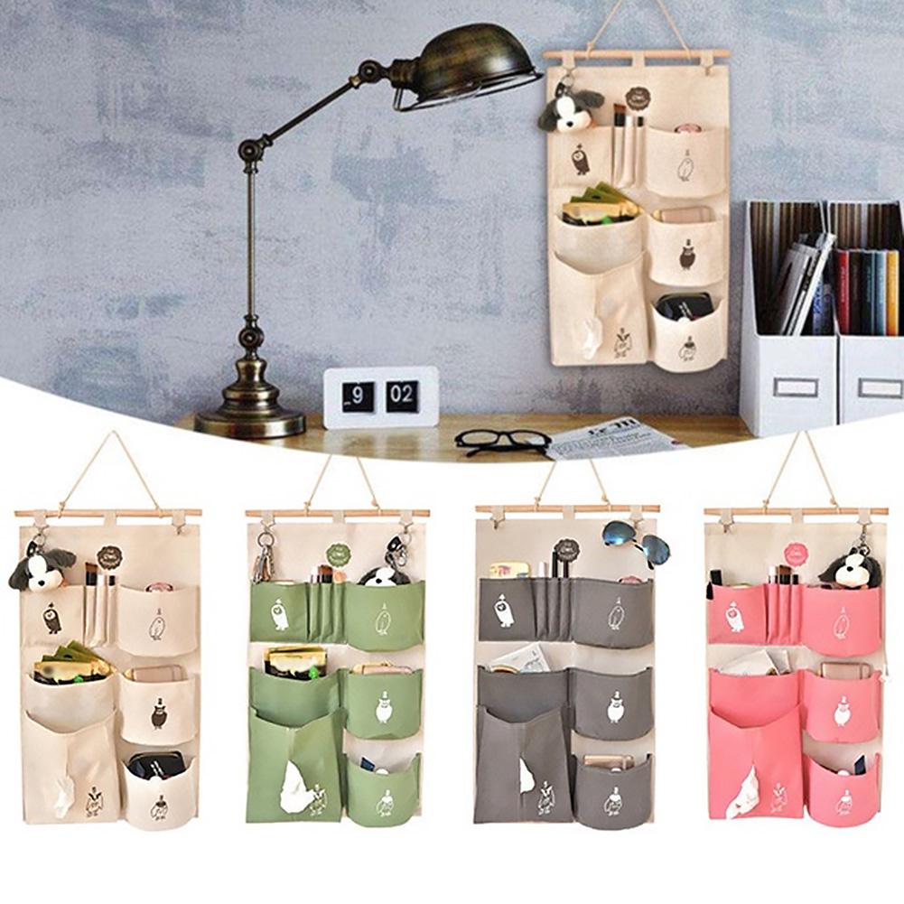 Organizzatore Da Parete Con Tasche E Gancio - Appendiabiti Multiuso Per Casa, Bianco 23,5x30,5 Cm - 2