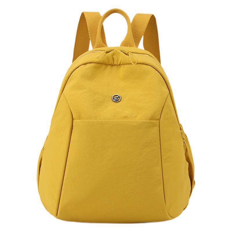 Schoolbag solid color light and simple backpack new trendy texture large capacity college student class schoolbag street backpack