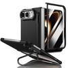 For iphone Duo 5G Case S Pen With Screen Glass Hinge Protection Cover For iphoneDuo Metal Lens Bracket Stand Holder Cover
