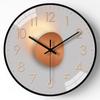12-inch 30cm Light and Shadow Light Luxury Clock Home Living Room Bedroom Mute Wall Hanging Decoration Clock