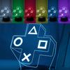 1PC Gaming Experience Cross Button 3D Night Light Touch Colorful LED Light Bedroom Decoration Atmosphere Light