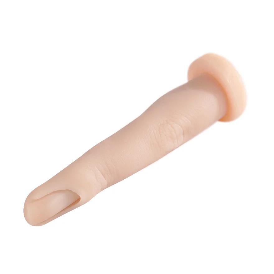 Simulated Silicone Finger Model Can Bend And Deform Nail DIY Embedded Nail Slice Training Accessories Ring Storage Display Rack