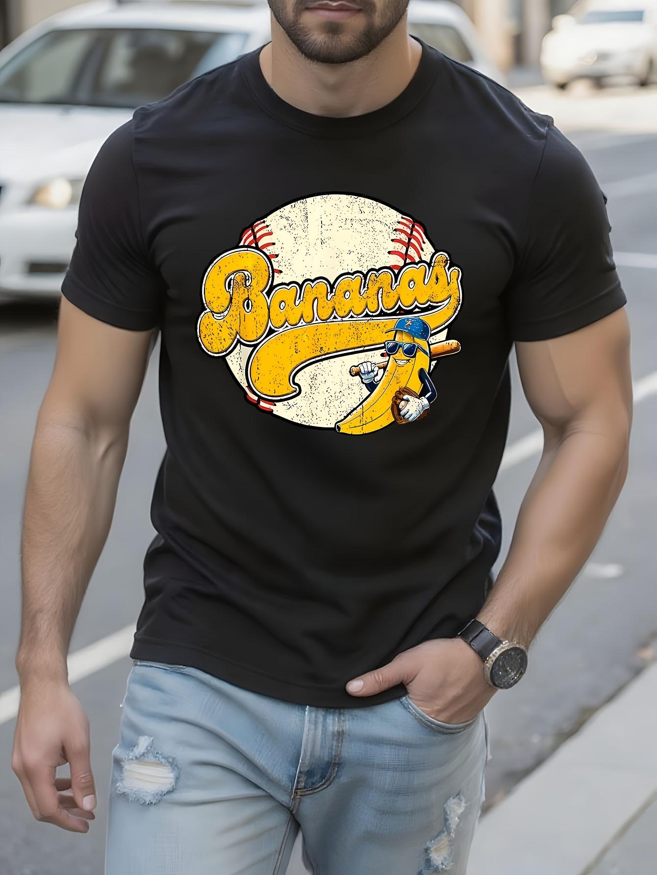 Baseball Graphic Tshirt - Vintage Sports Design with Bann... XXL