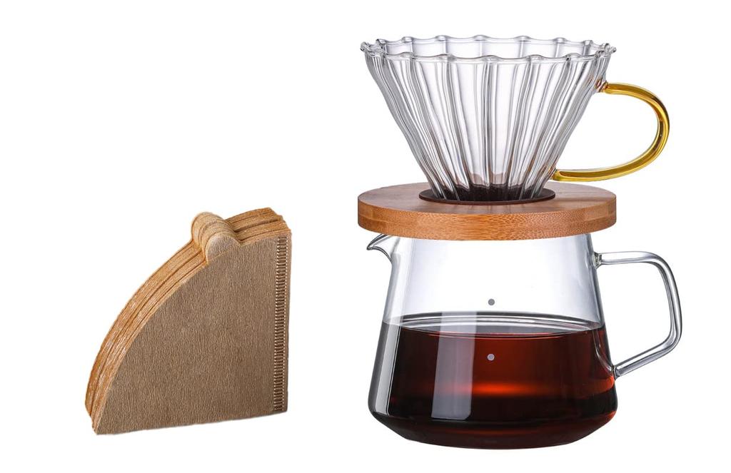 Gugrida 400ml 600ml Coffee Server Drip Coffee Server Hand Drip Coffee Server Heat Resistant