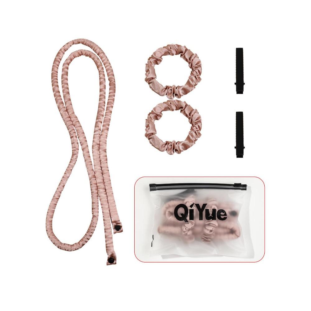 Heatless Curling Rod Headband No Heat Silk Ribbon Rollers for Overnight Sleeping Curls Styling Kit with Hair Clips and Scrunchie