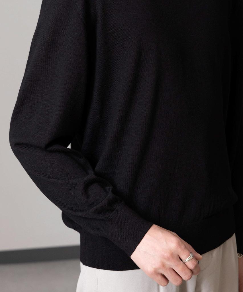 Nano Universe Fine Gauge XL Winter Knit Sweater Pill-Resistant Knit, V-Neck, Men's, (140), Green, 668-4222224,