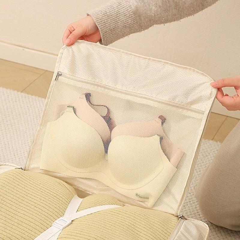 Space Saving Grey Diamond Pattern Quilt Storage Bag For Bedding Clothes And Home Travel Organization