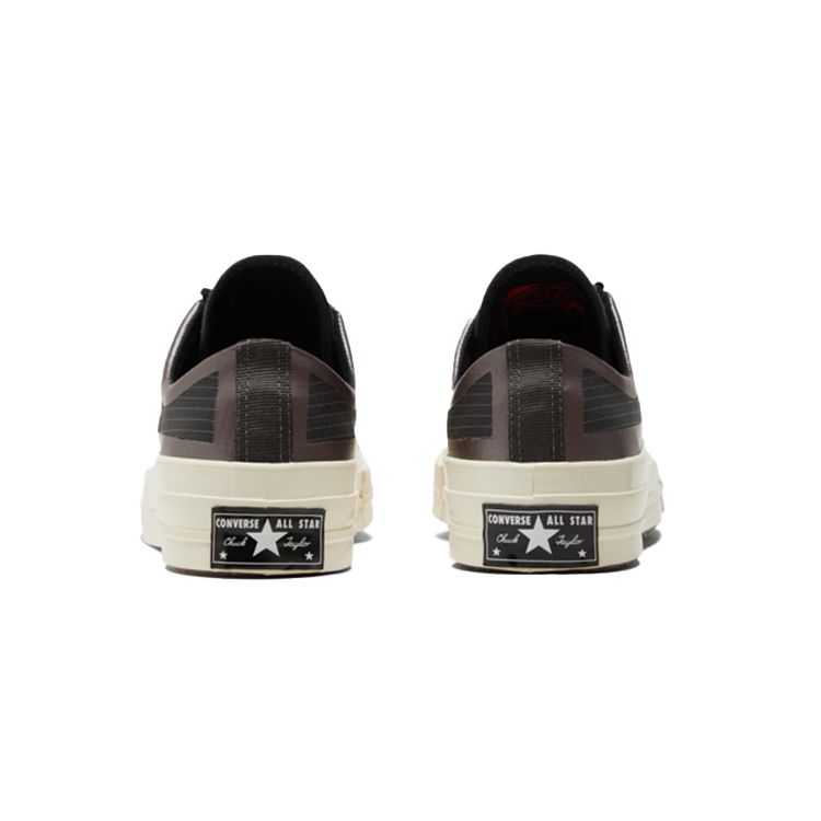 Converse Unisex Chuck 70 Low Black Grey Reflective Tape Seam Casual Shoes 170768C