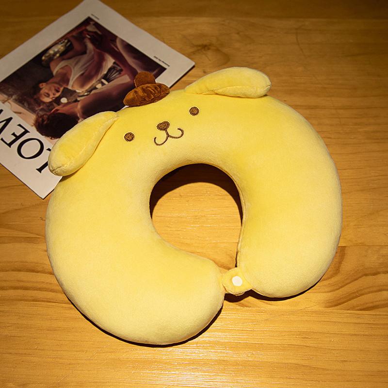 Melody U Shaped Neck Pillow With Plush Fabric For Travel And Office Use