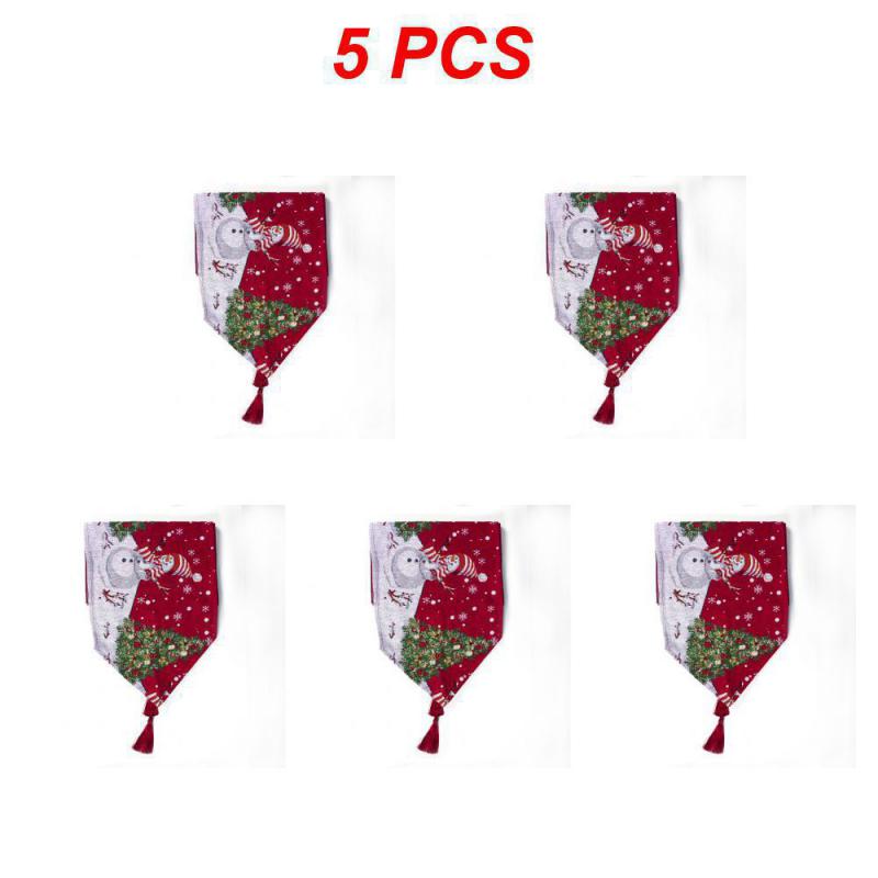 Weihnachts-Tischläufer Frohe Weihnachten Dekoration für Zuhause Tisch 2024 Weihnachts-Ornament Navidad Notal Noel Frohes Neues Jahr Geschenke 2025