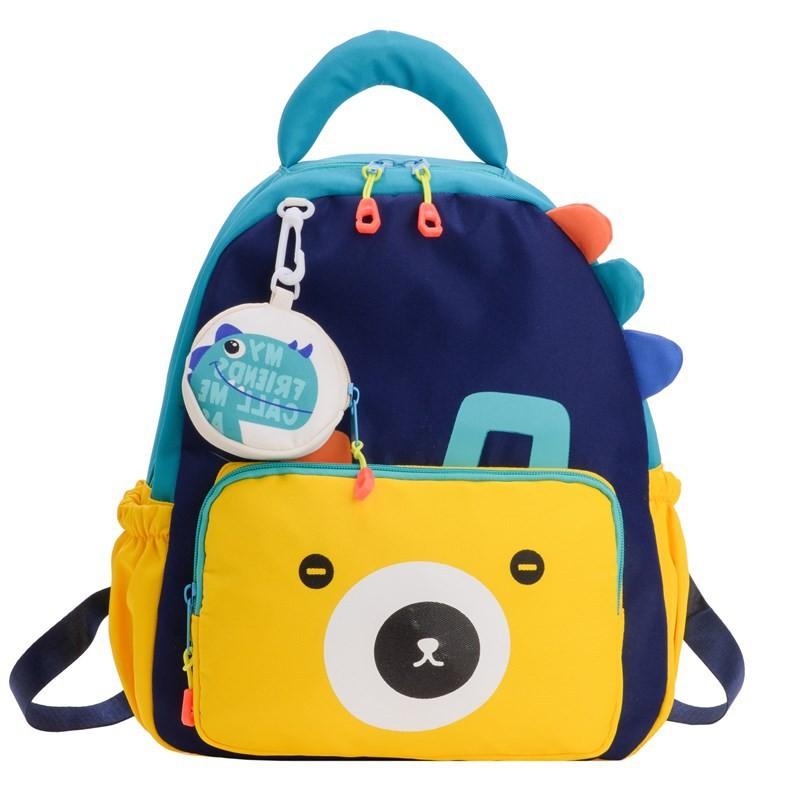 

Fashionable And Cute Nylon Childrens Backpack For Boys And Girls With Comfortable Shoulder Straps темно-синього кольору