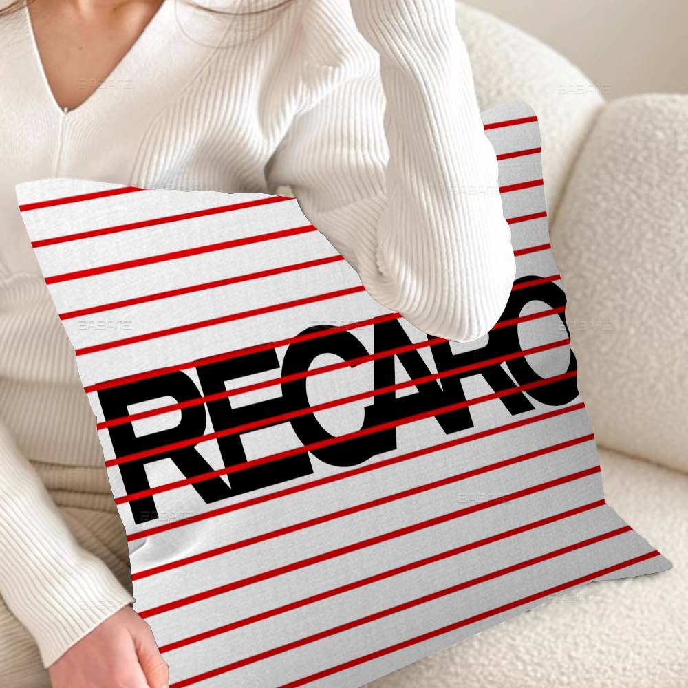 Trendy R-Recaros Logo Cushion Cover Pillowcase Upholstery Sofa Throw Pillow Home Decor Pillowcas