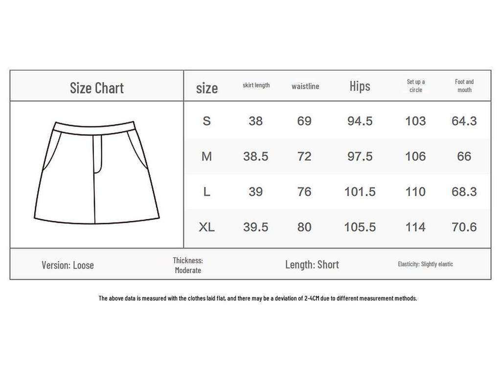 PEACEBIRD High-Waist Casual Short Skirt ABGEG1544