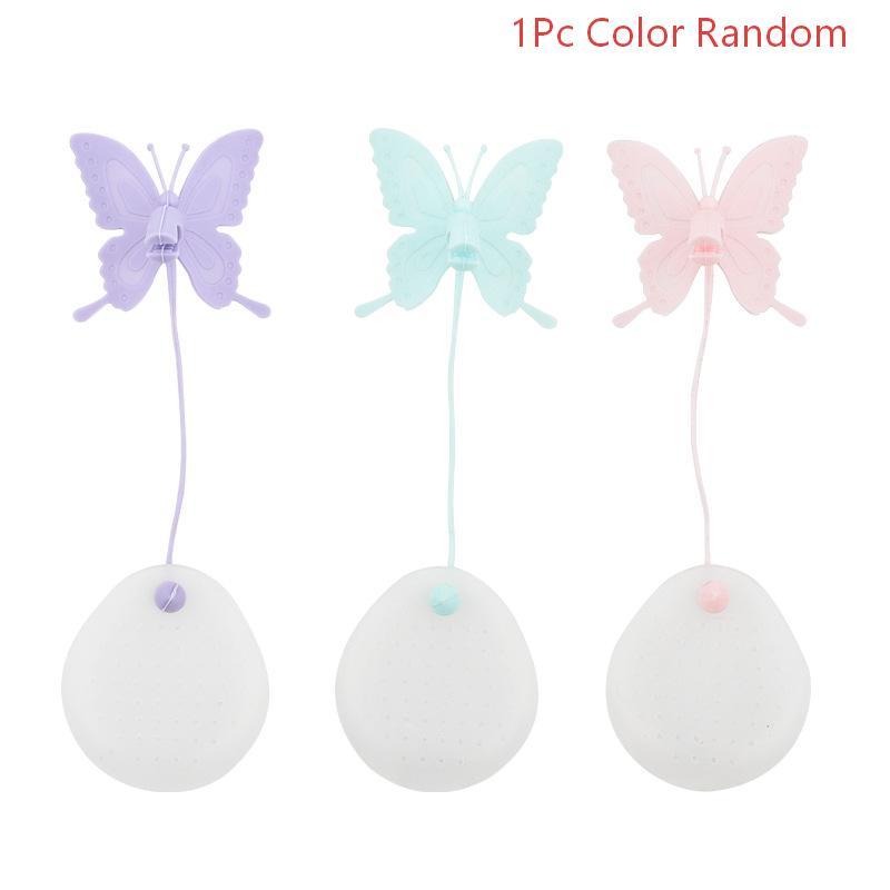 1/3Pcs Butterfly Shape Tea Infuser Silicone Tea Strainer Loose Leaf Tea Filter Reusable Tea Maker For Home Office Tea Making