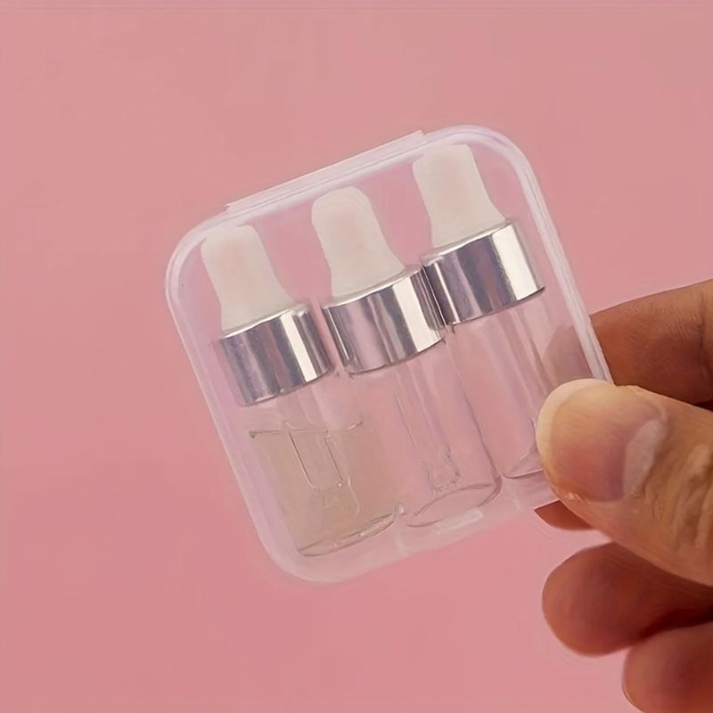 0,1 uncji Mini butelka z kroplomierzem Puste fiolki na olejki eteryczne Podróżne przenośne wielokrotnego napełniania DIY Pojemnik na próbki kosmetyków Płynne perfumy Oczy