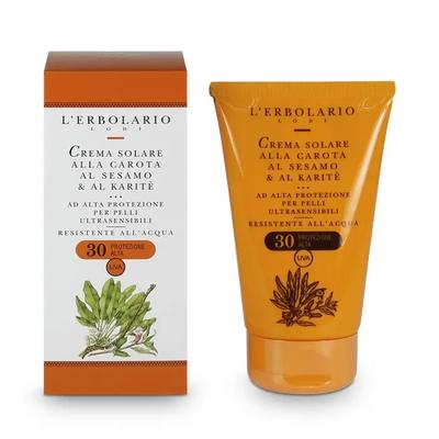 Sonnenschutzcreme mit Karotte, Sesamöl und Sheabutter SPF 30 125 ml