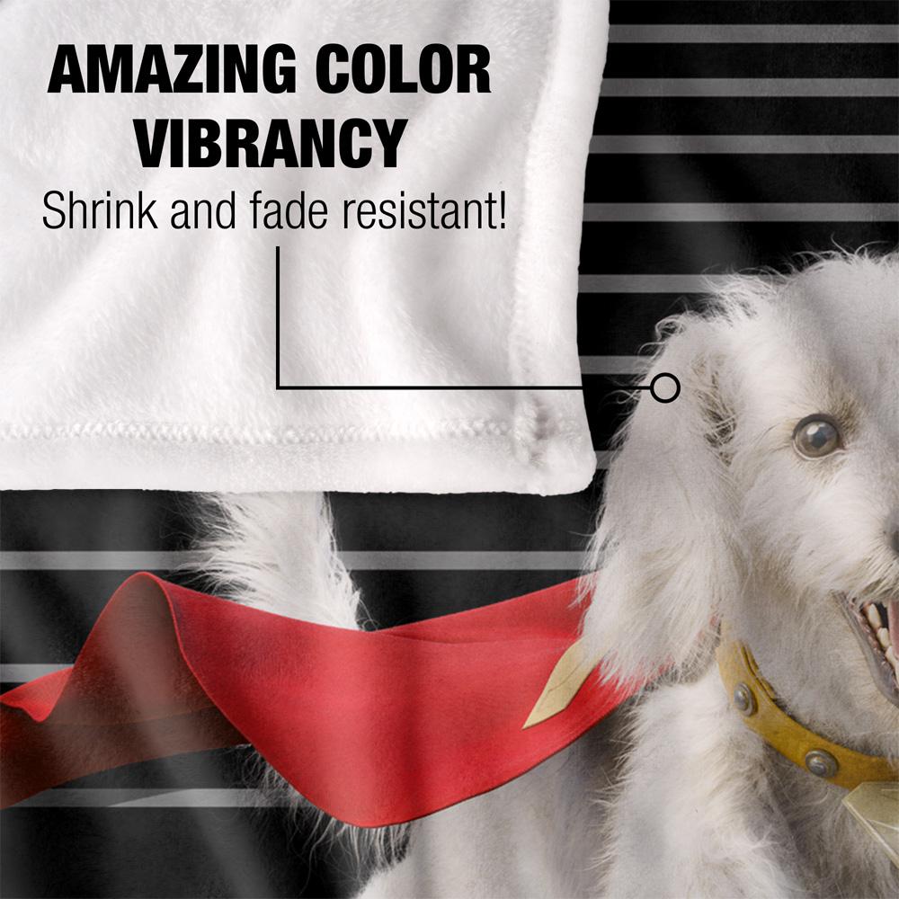 Superman Silky Lines Krypto Supersoft Blanket