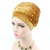 Rhinestone African Head Wraps Scarf Velvet Women'S Turban Caps Muslim Headscarf Bonnet Lady Wrap Head Scarves Turbante Mujer