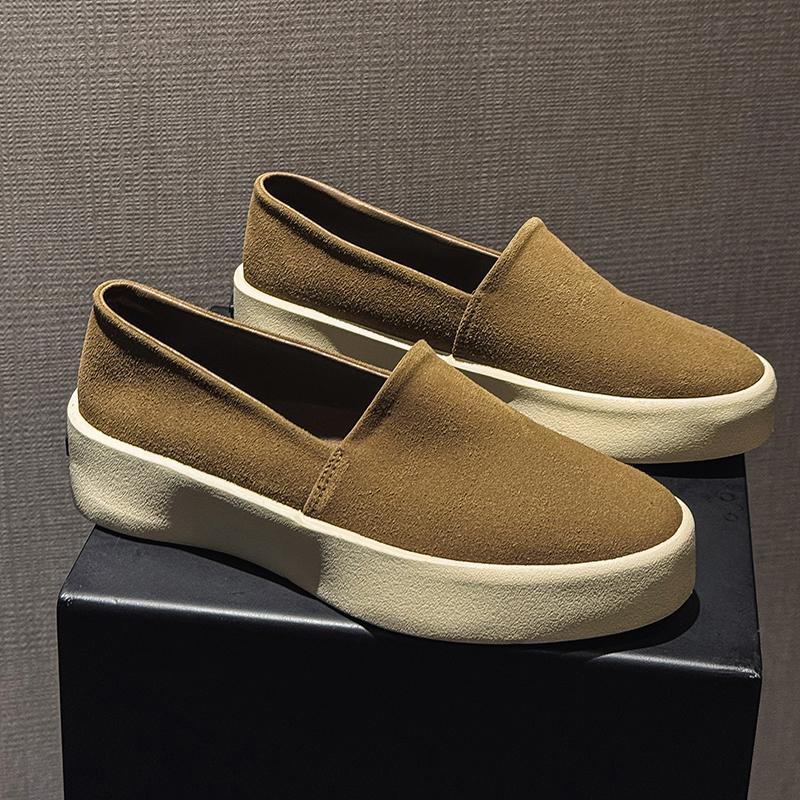 2026 Neue Herren Samt Mokassins Trendige Ein-Schritt-Schuh-Sets Fußkomfortschuhe Lässige Trendige Business-Kleiderschuhe