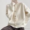 TIFICY Women's Fashion Casual Fall Winter Solid Color Print Long Sleeve O-Neck Sweaters