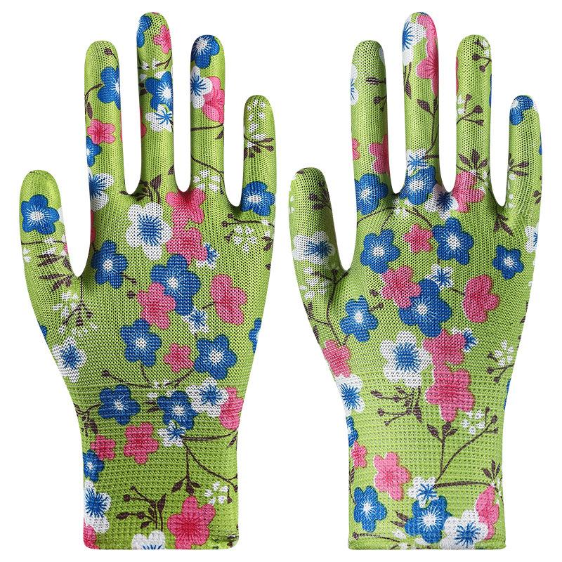 10 Pairs Gardening Labor Gloves for Women Nylon Outdoor Work Gloves Ideal for Planting Tasks