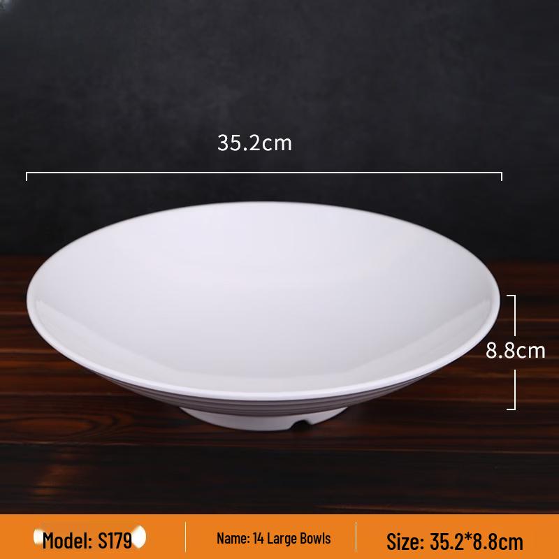 Lantun Commercial Chinese Melamine 14-inch Large Bowl 14-inch Large Bowl